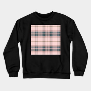 Cottagecore Aesthetic Ossian 2 Hand Drawn Textured Plaid Pattern Crewneck Sweatshirt